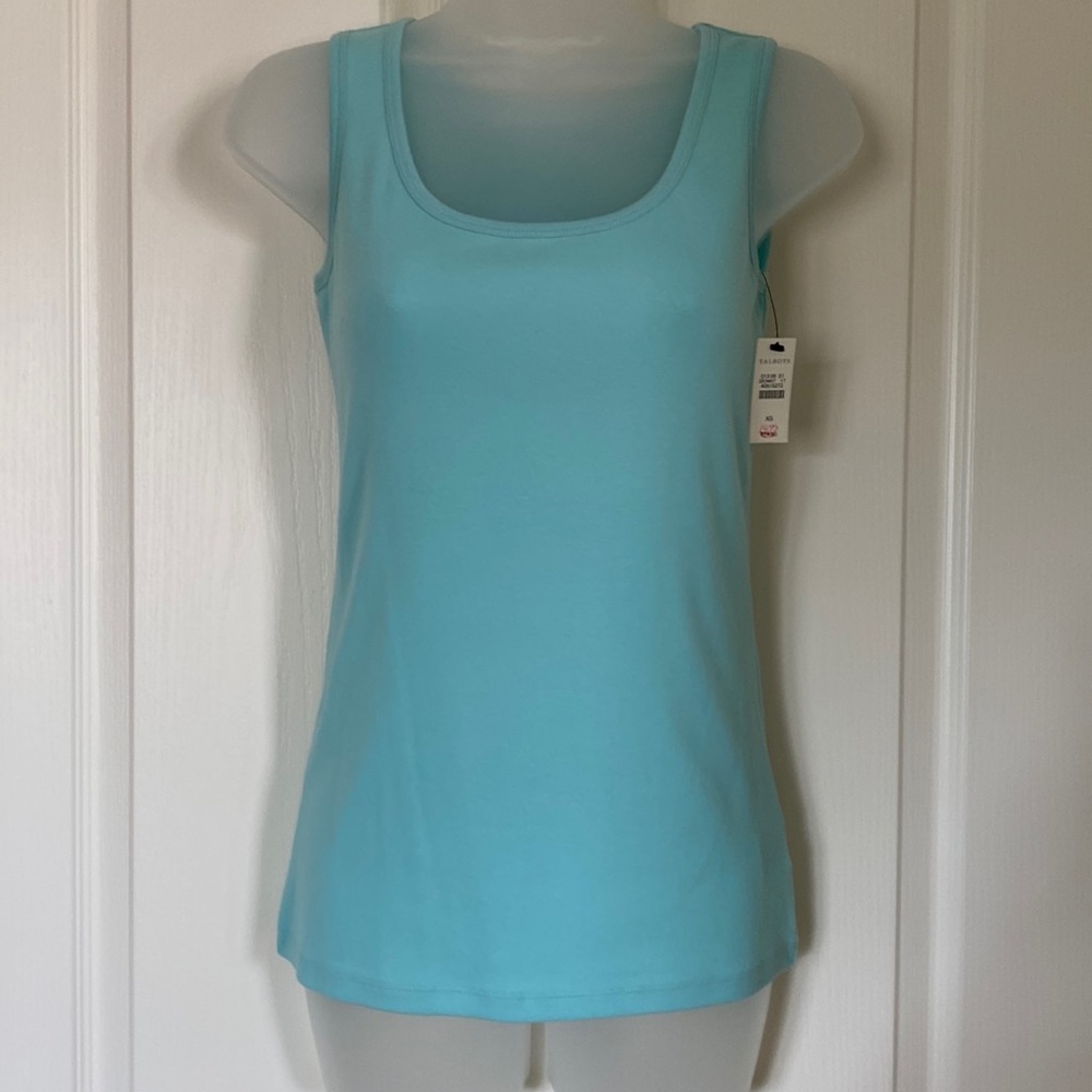 NWT Mint Green XS Talbots Stretch Weekend Tank